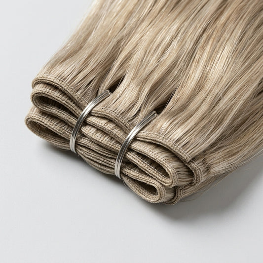 Extensión fibra orgánica, mazo de 150 gramos, 4 mt x 70 cm/ tono: Rubio n•3