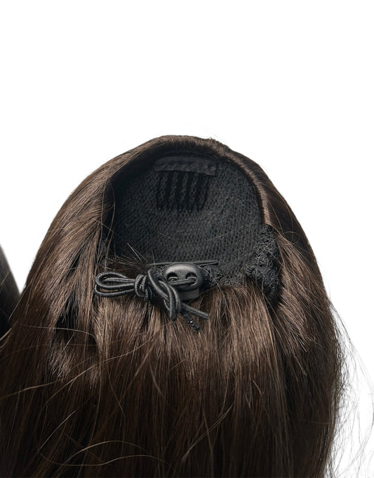 Coleta fibra orgánica/ tono: castaño oscuro