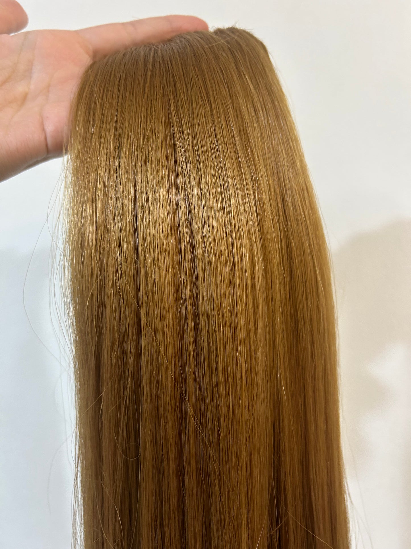 Extensión fibra orgánica, mazo de 150 gramos, 4 mt x 70 cm/ tono: Miel claro