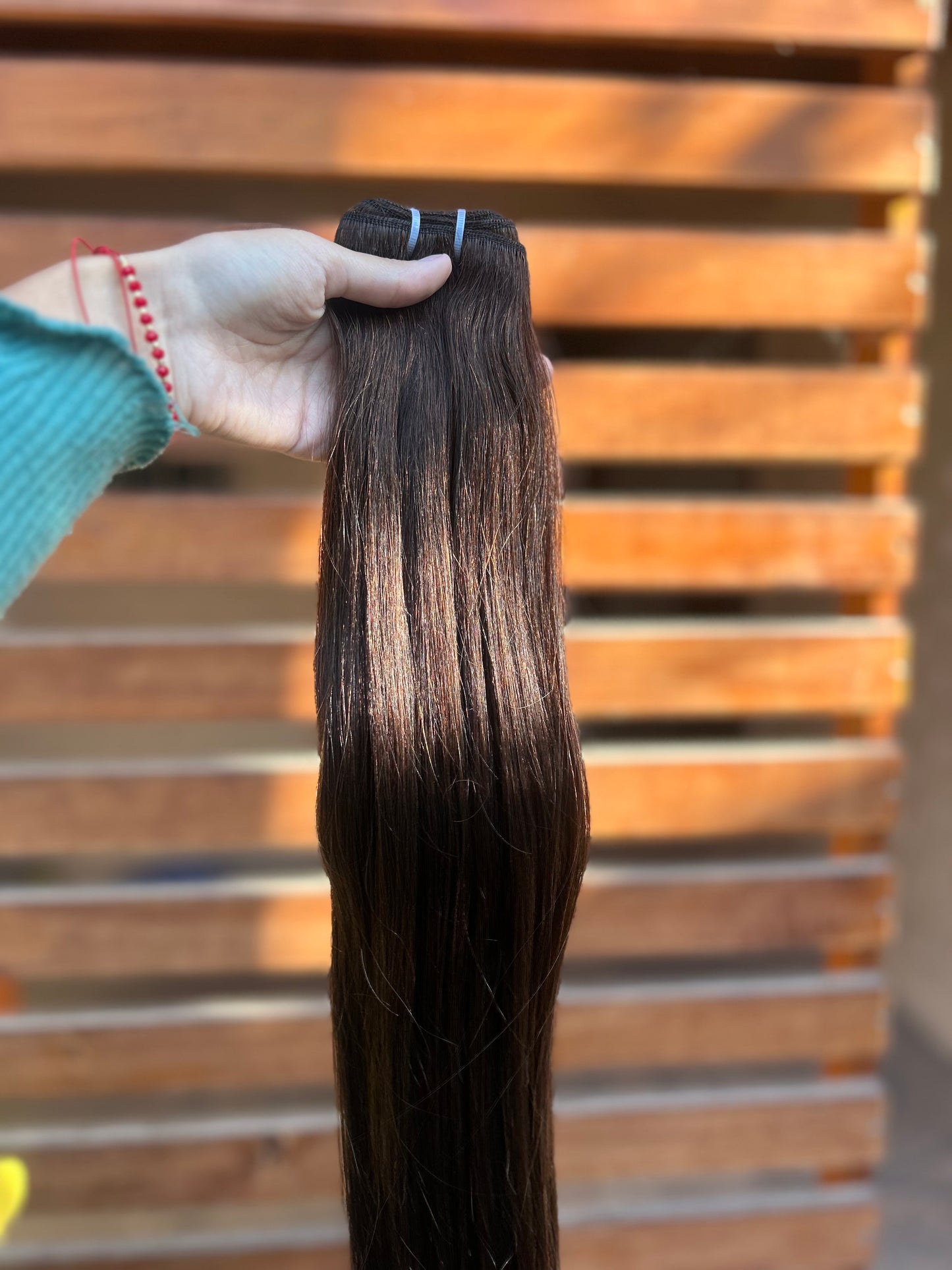 Extensión 100% natural/ mazo de 100 gr / tono: chocolate