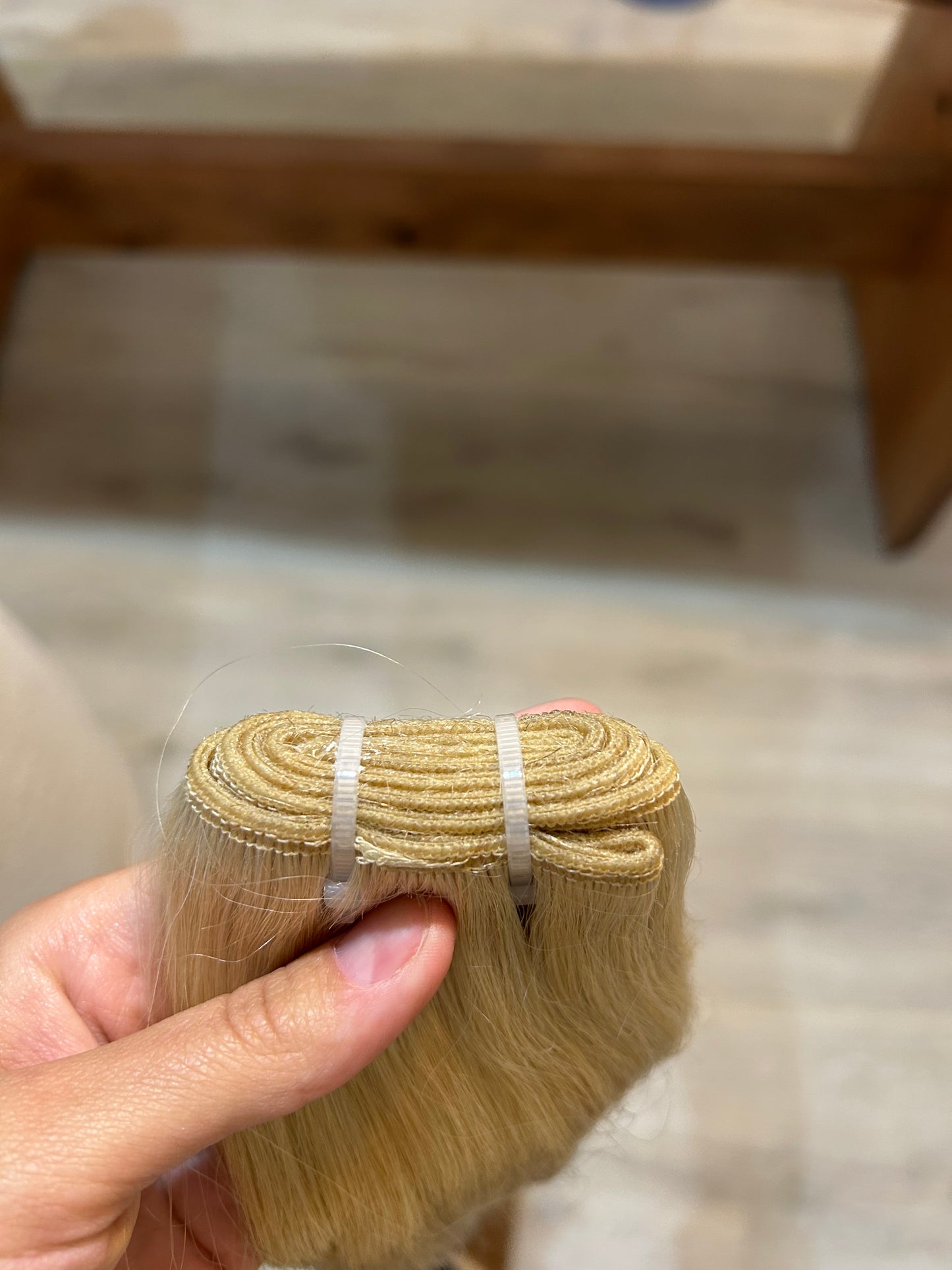 Extensión 100% natural/ mazo de 100 gr / tono: Rubio extra claro