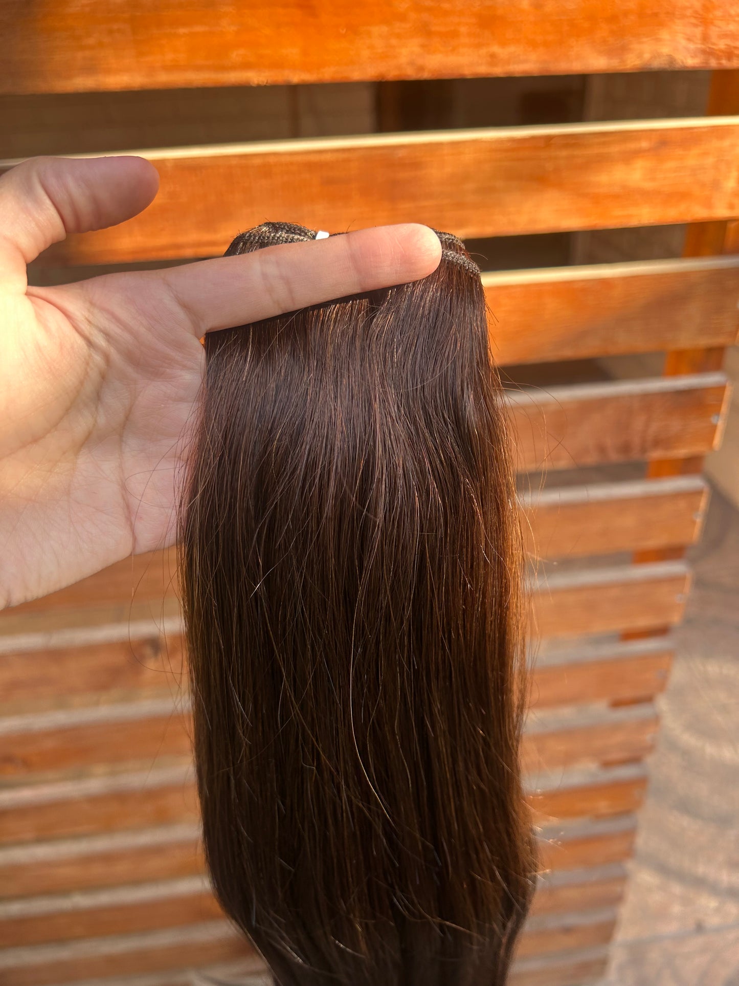 Extensión 100% natural/ mazo de 100 gr / tono: chocolate