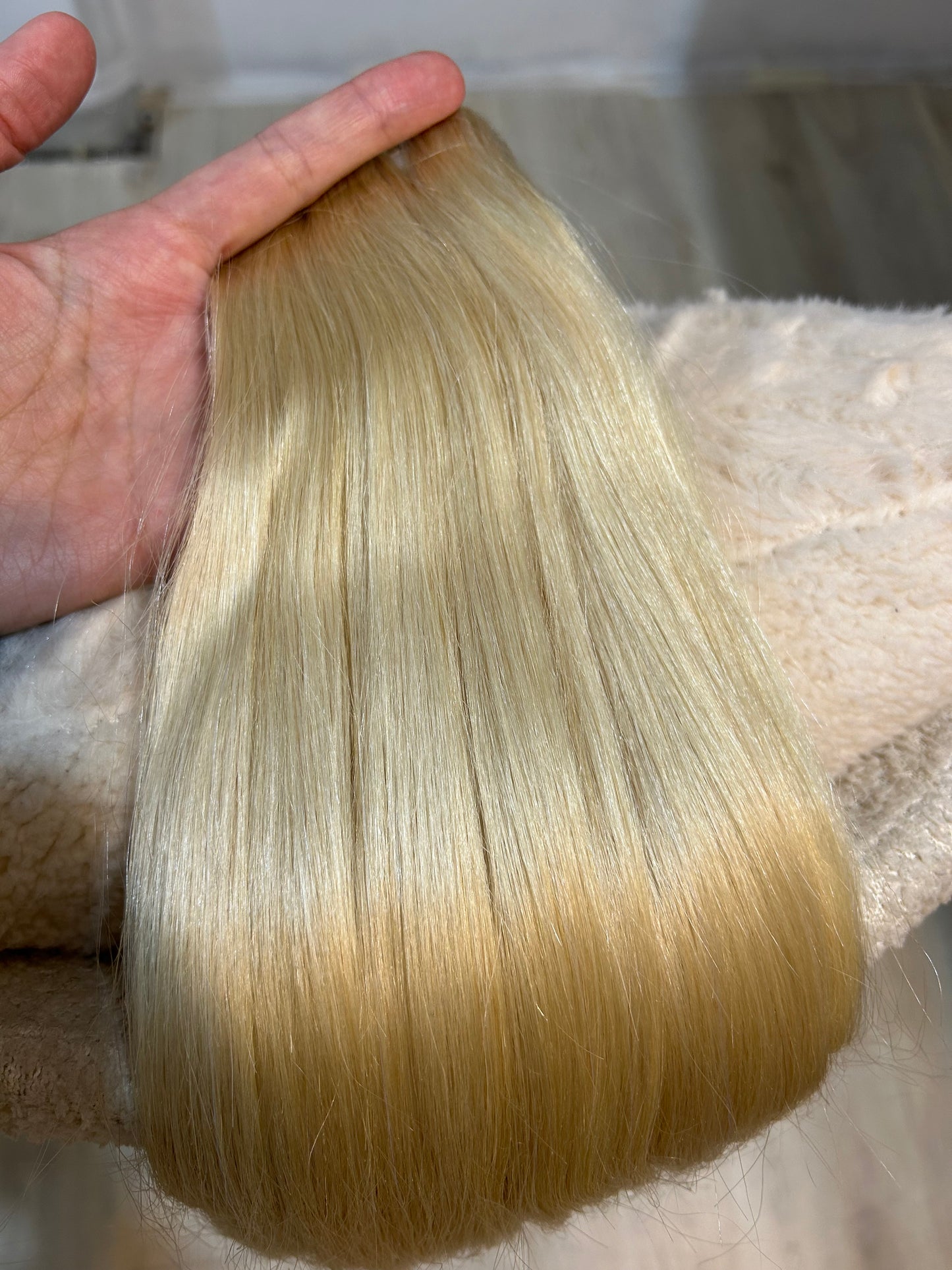 Extensión 100% natural/ mazo de 100 gr / tono: Rubio extra claro