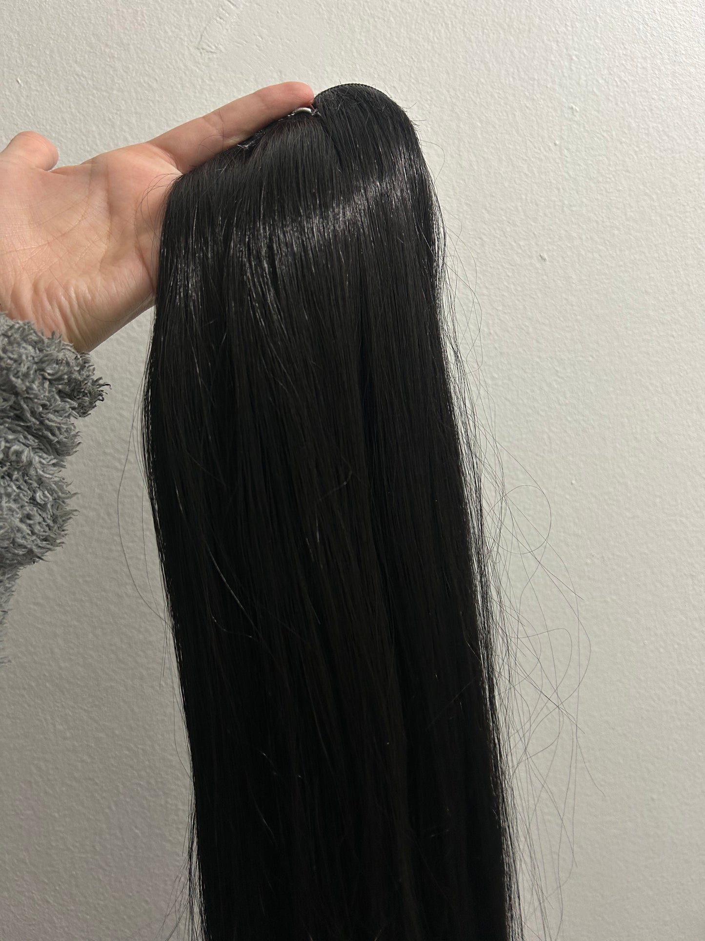 Extensión fibra orgánica, mazo de 150 gramos, 4 mt x 70 cm/ tono: Negro