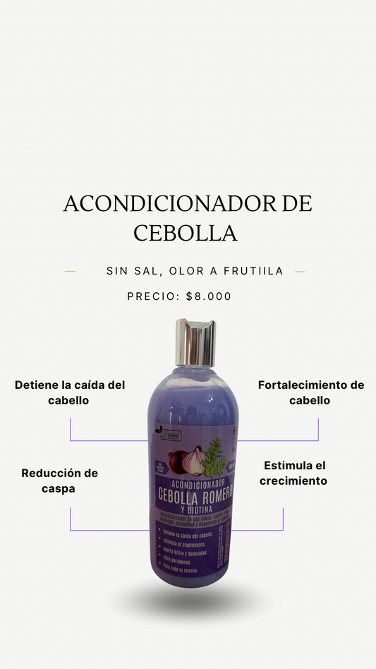 Acondicionador de cebolla y romero 🧅 500 ml