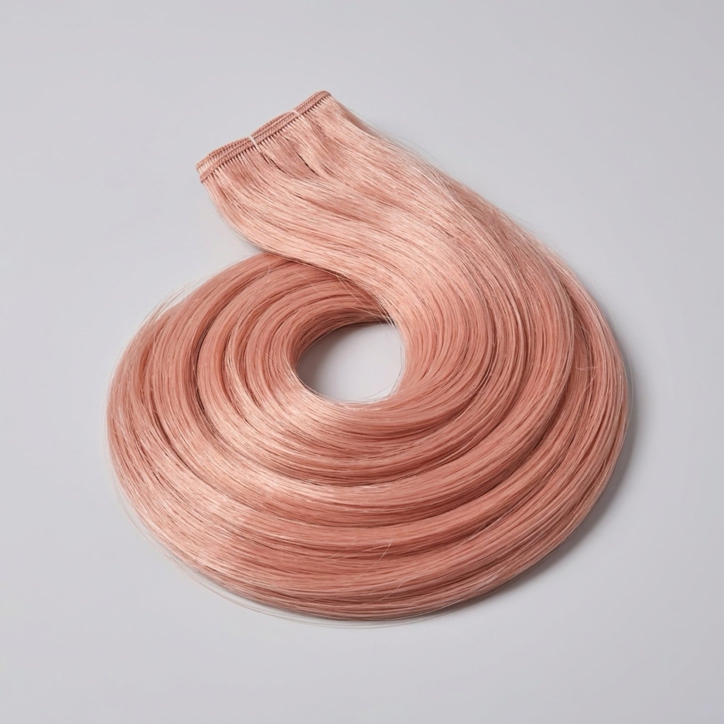 Extensión fibra orgánica, mazo de 150 gramos, 4 mt x 70 cm/ tono: Rosa pastel