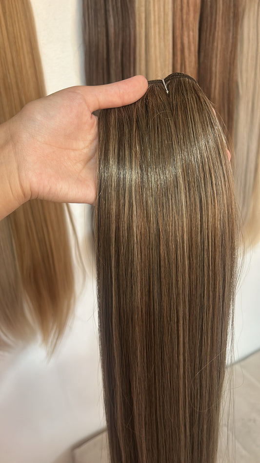 Extensión fibra orgánica, mazo de 150 gramos, 4 mt x 70 cm/ tono: visado