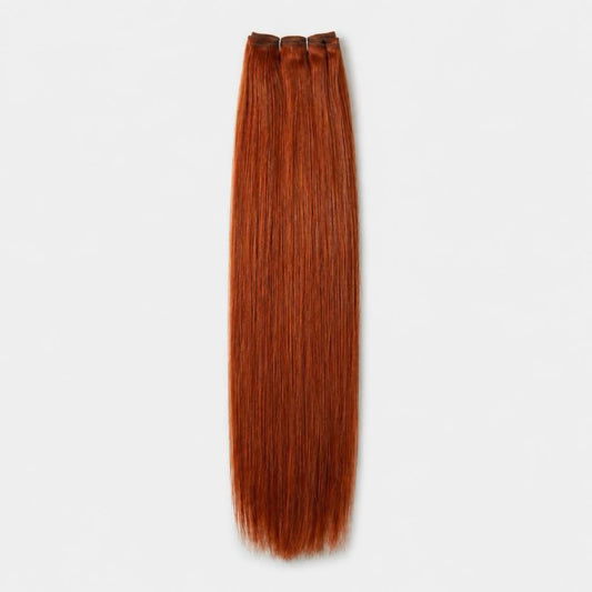 Extensión fibra orgánica, mazo de 150 gramos, 4 mt x 70 cm/ tono: Cobrizo oscuro