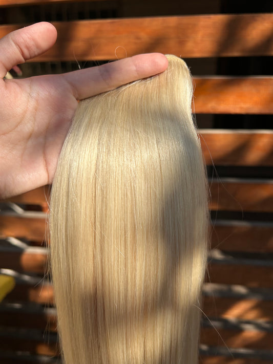 Extensión 100% natural/ mazo de 100 gr / tono: Rubio extra claro