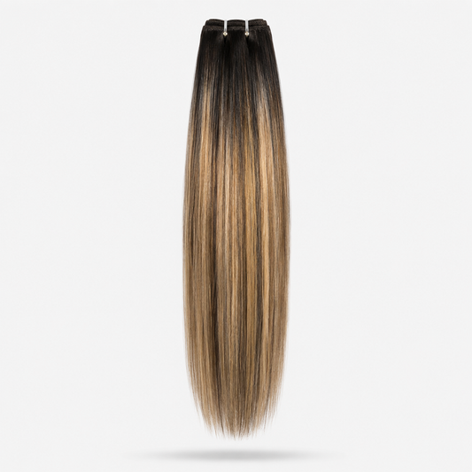 Extensión fibra orgánica, mazo de 150 gramos, 4 mt x 70 cm/ tono: visado con raíz