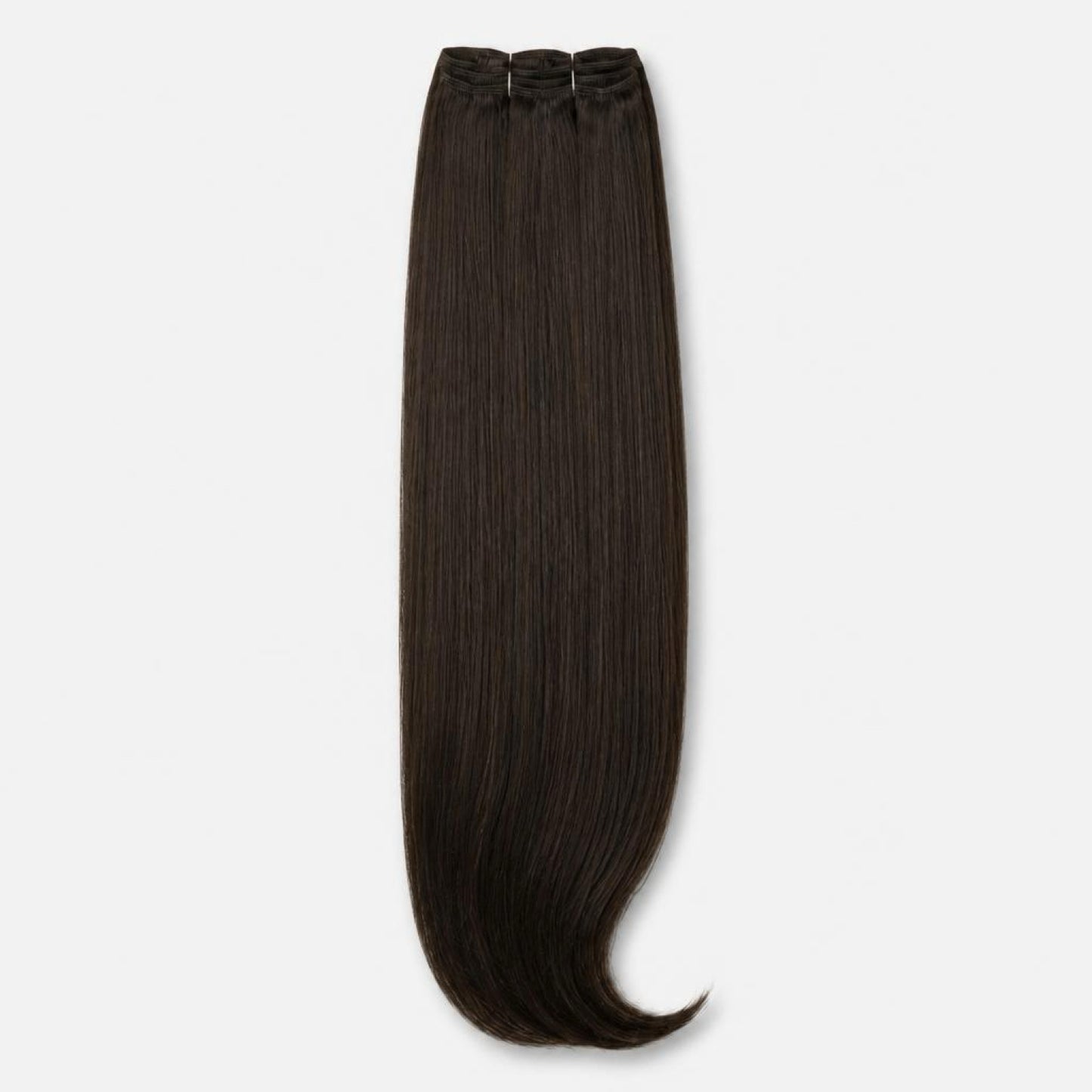 Extensión fibra orgánica, mazo de 150 gramos, 4 mt x 70 cm/ tono: castaño oscuro