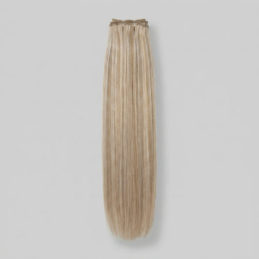 Extensión fibra orgánica, mazo de 150 gramos, 4 mt x 70 cm/ tono: Rubio perlado