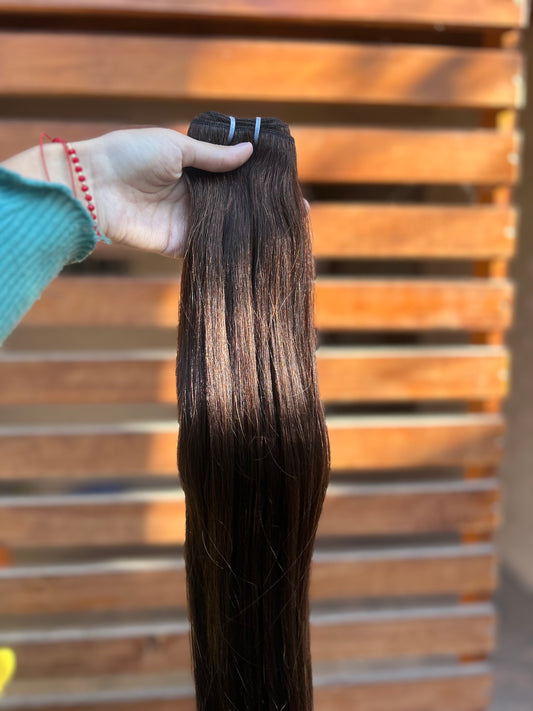 Extensión 100% natural/ mazo de 100 gr / tono: chocolate