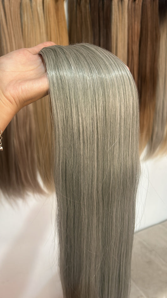 Extensión fibra orgánica, mazo de 150 gramos, 4 mt x 70 cm/ tono: Gris