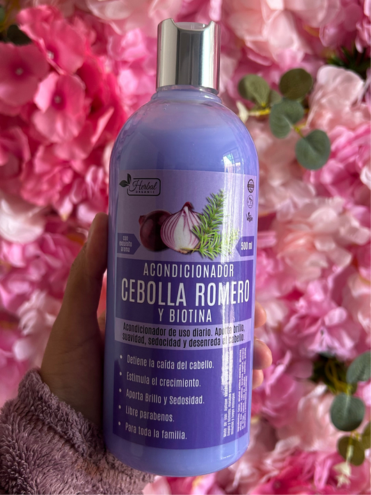 Acondicionador de cebolla y romero 🧅 500 ml
