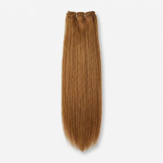 Extensión fibra orgánica, mazo de 150 gramos, 4 mt x 70 cm/ tono: Miel medio