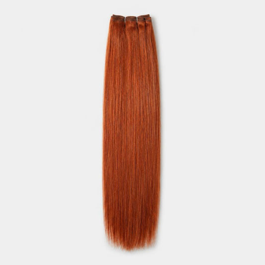Extensión fibra orgánica, mazo de 150 gramos, 4 mt x 70 cm/ tono: Cobrizo oscuro