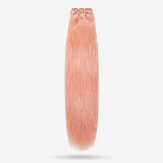 Extensión fibra orgánica, mazo de 150 gramos, 4 mt x 70 cm/ tono: Rosa pastel