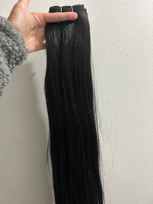 Extensión fibra orgánica, mazo de 150 gramos, 4 mt x 70 cm/ tono: Negro