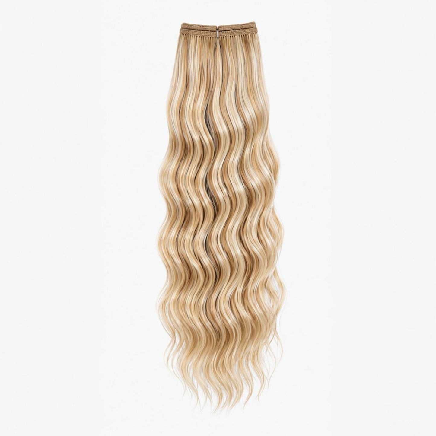 Extensión fibra orgánica, mazo de 200 gramos, 80 Cm / Ondas de sirena/ tono: Rubio n•3