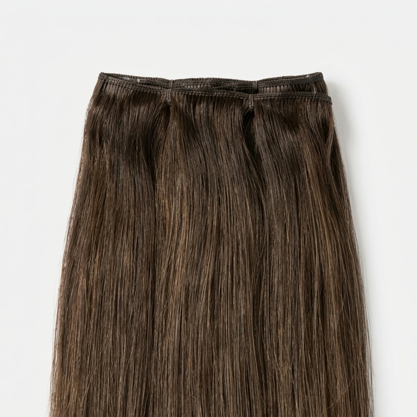 Extensión fibra orgánica, mazo de 150 gramos, 4 mt x 70 cm/ tono: Castaño oscuro balayage