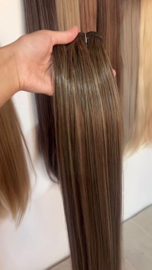 Extensión fibra orgánica, mazo de 150 gramos, 4 mt x 70 cm/ tono: visado